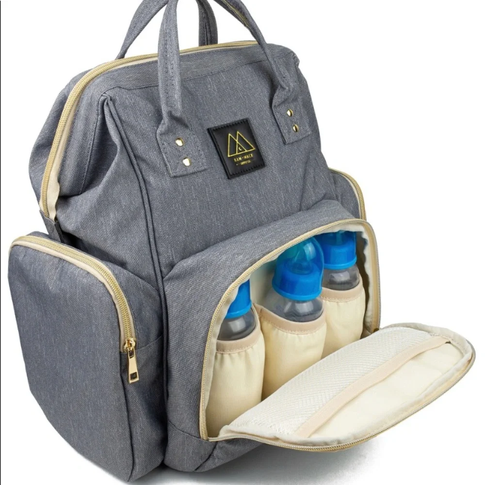 ✨Gray Diaper Backpack✨ - Picture 7 of 8